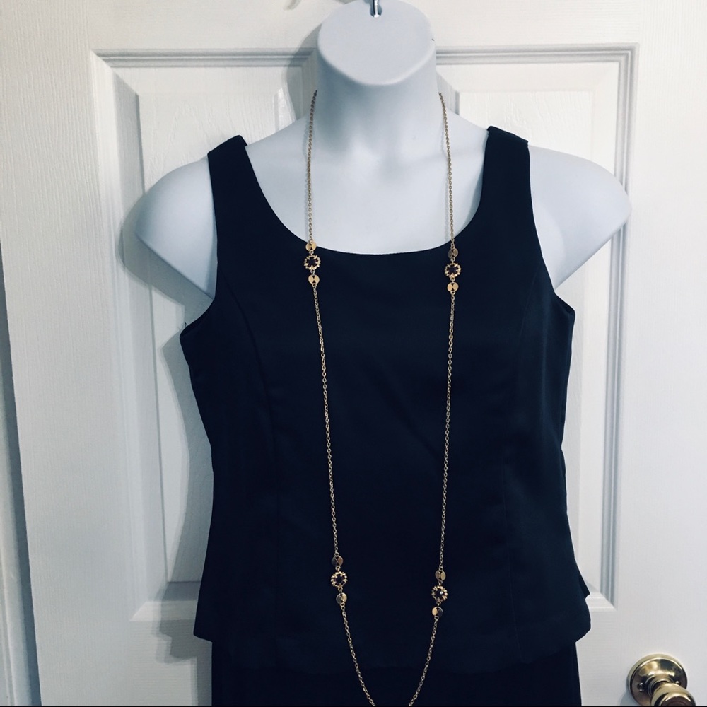Long Gold Toned Necklace.  3